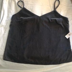 Grey velvet tank. From Old Navy.